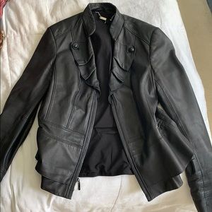 White House Black Market Leather Jacket